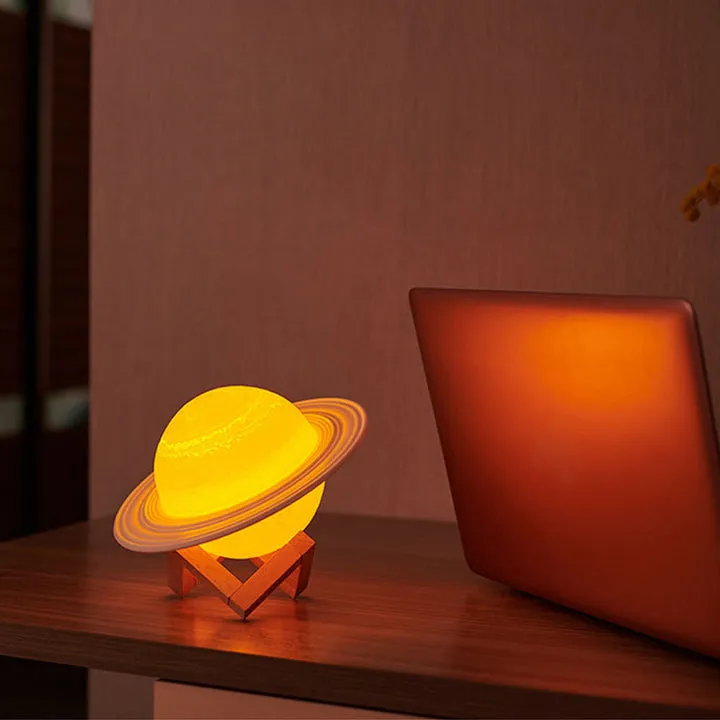 Color Changing Saturn Lamp