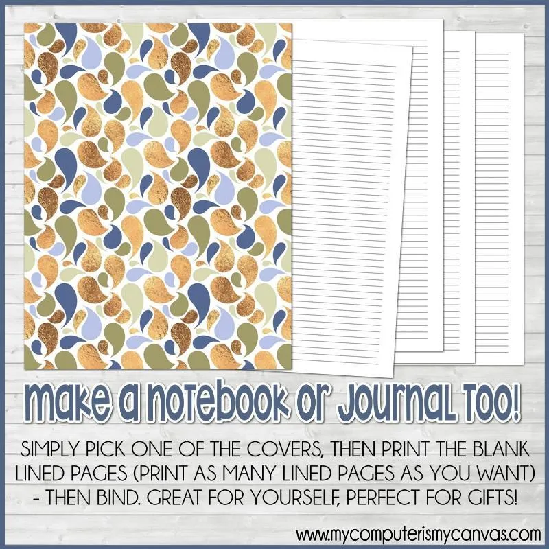 COPPER Color Pack {Alternate Covers/Accessories for Planners/Journals} PRINTABLE