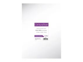 Crafter's Companion Centura Pearl Snow White Silver A3 Printable Card Pack - 25 Sheets