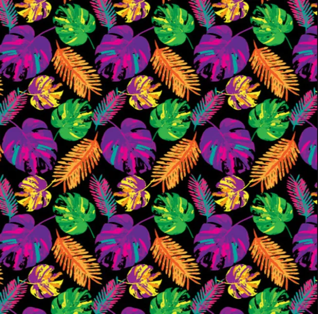 Custom Midnight Palms 12" Pattern Heat Transfer Vinyl / Siser Easy Patterns / Printed HTV