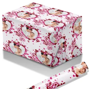 [Customized]Romantic Wedding Anniversary Photo Wrapping Paper