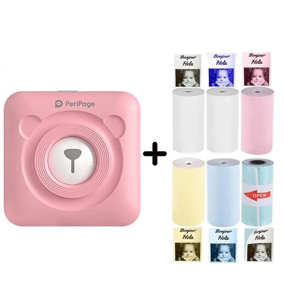 Cute Mini Smartphone Photo Printer