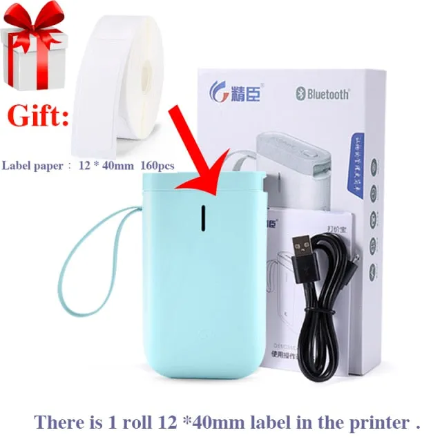 D11 Wireless Label Printer Portable Pocket