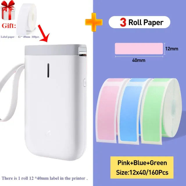 D11 Wireless Label Printer Portable Pocket