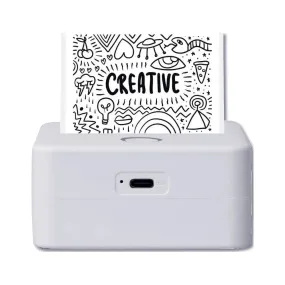 DP Audio Video CTP500TD Core Innovations Wireless Mini Portable Thermal Printer Label Maker Gray