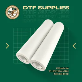 DTF RUNNER Transfer Film 12" x 328FT (30cm x 100m) Double-Side Hot Peel