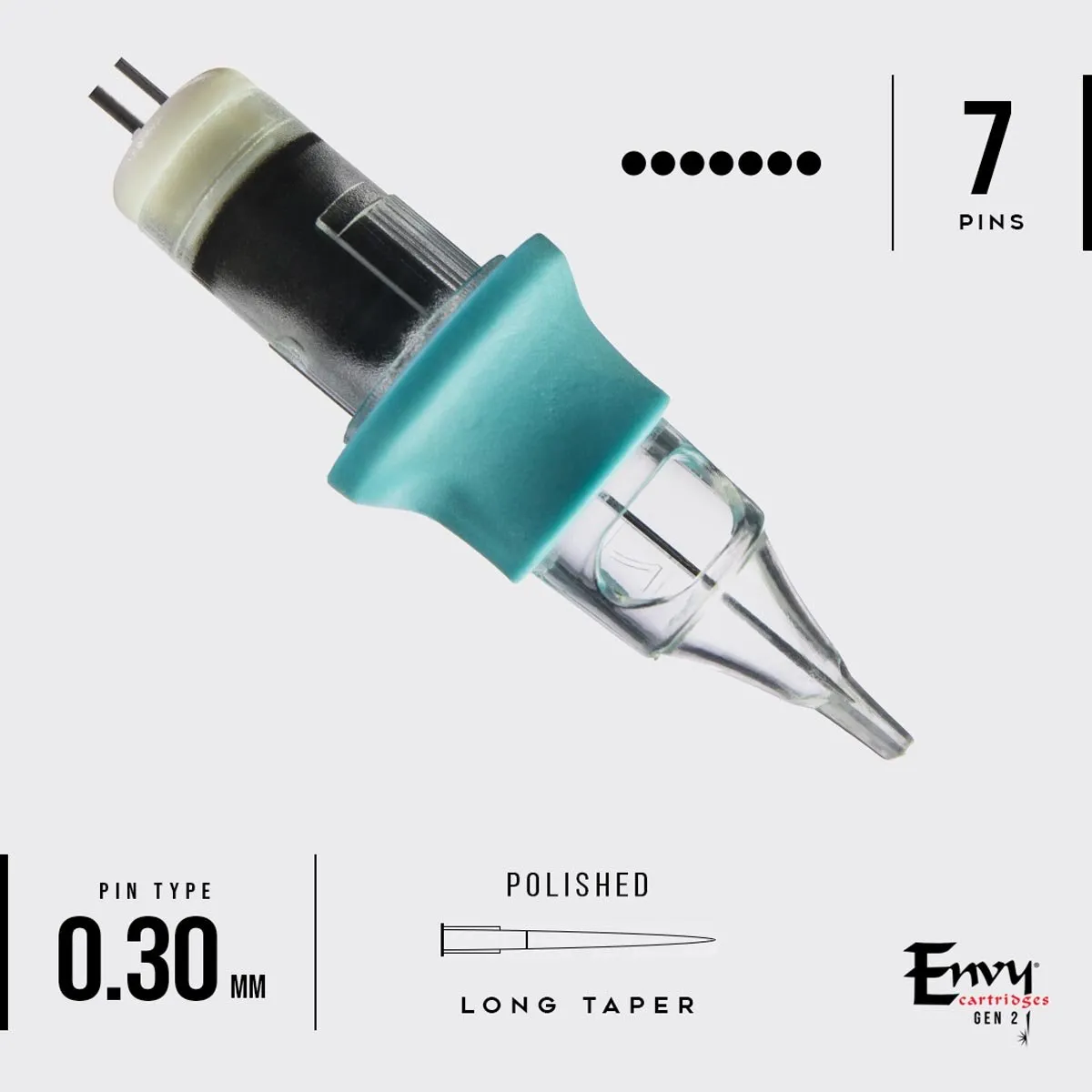 Envy Gen 2 - Flat Single Stacked Magnum Nano Cartridges 10pk