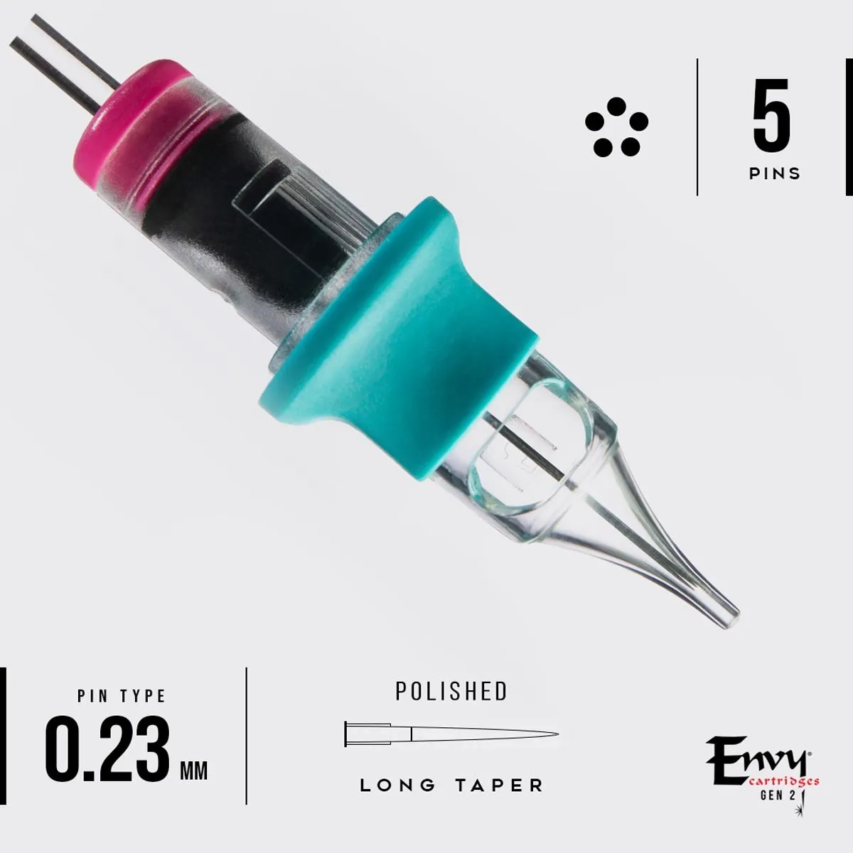 Envy Gen 2 - Round Shader Nano PMU Cartridges (10 Pack)