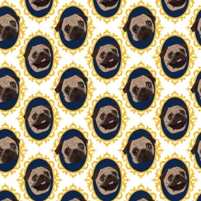Fancy Pug 12" Pattern Heat Transfer Vinyl / Siser Easy Patterns / Printed HTV