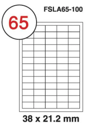 Fis multi purpose white label 38x21.2mm