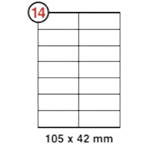 Formtec Label 1400/105x42mm #14