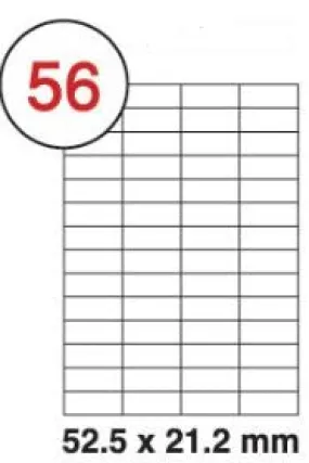 Formtec Label 5600/52.5x21.2mm #56