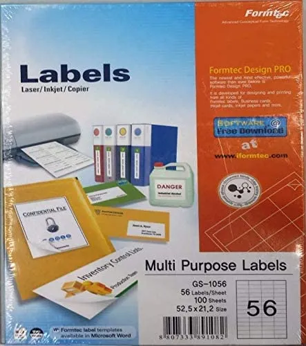 Formtec Label 5600/52.5x21.2mm #56