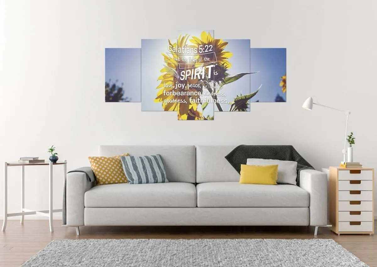 Galatians 522 Fruit Of The Spirit Bible Verse Canvas Wall Art - Christian Canvas Wall Art