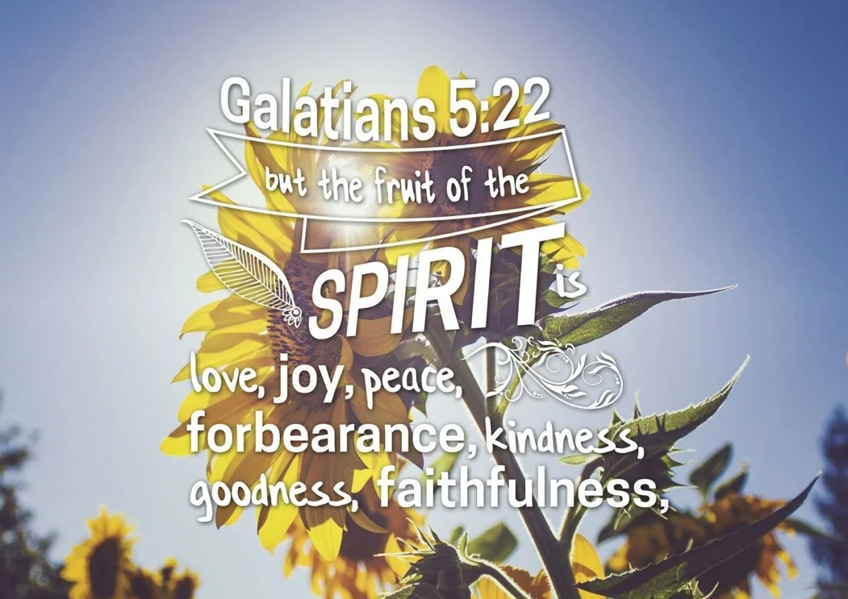Galatians 522 Fruit Of The Spirit Bible Verse Canvas Wall Art - Christian Canvas Wall Art