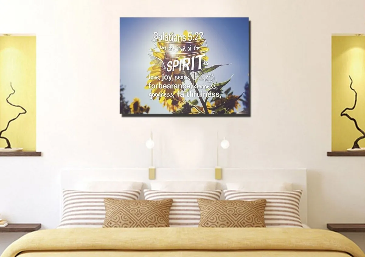 Galatians 522 Fruit Of The Spirit Bible Verse Canvas Wall Art - Christian Canvas Wall Art