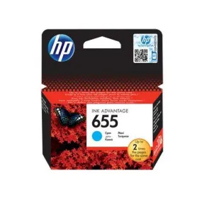 Genuine Cyan HP 655 Ink  Cartridge (CZ110AE)