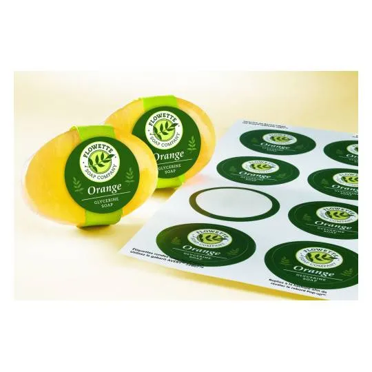 Glossy labels 63.5 x 42.3 mm