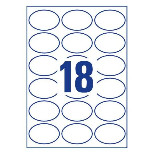 Glossy labels 63.5 x 42.3 mm