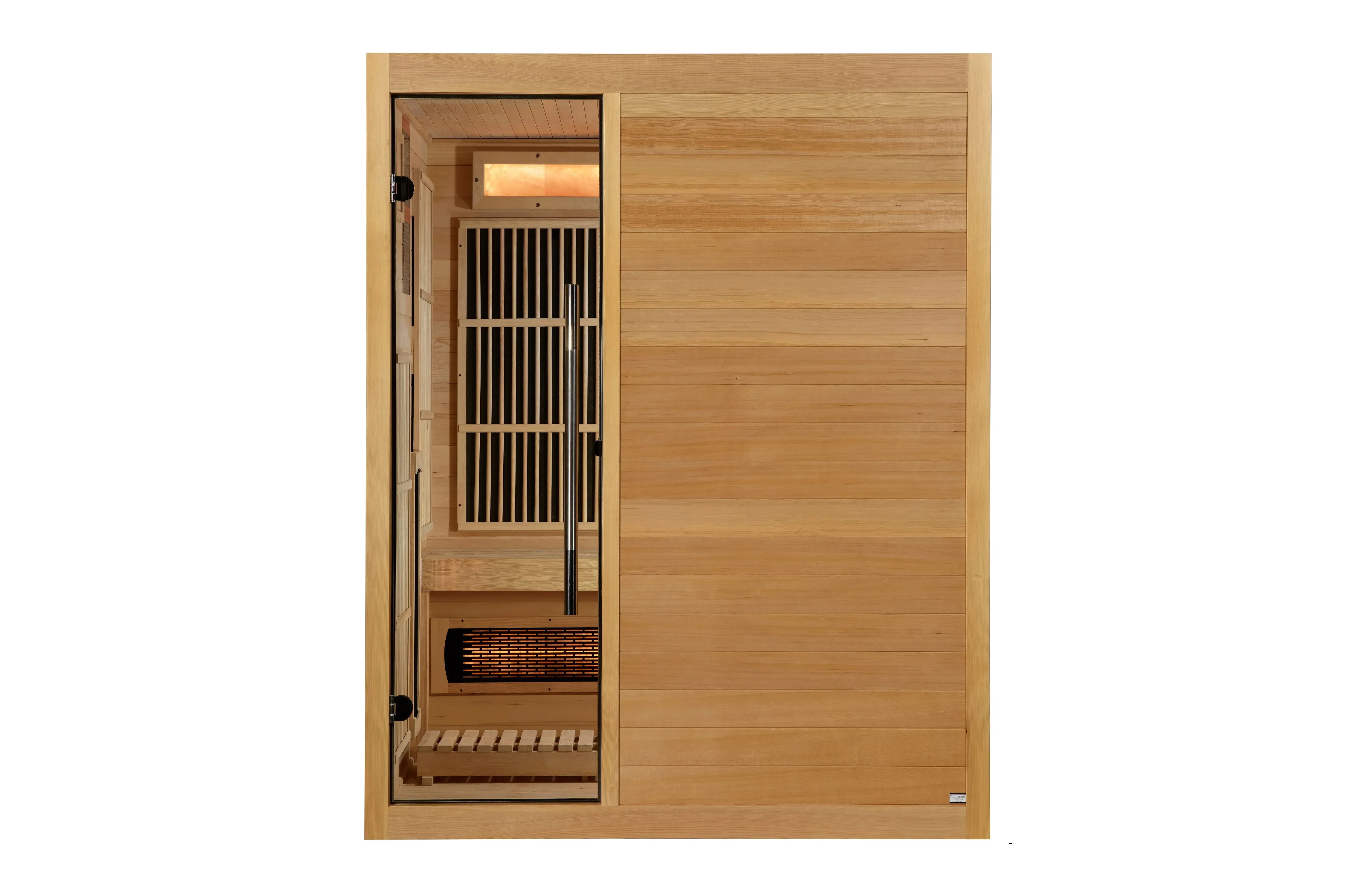 Golden Designs 2025 "Soria" 3-Person Hybrid Sauna (Indoor/Full Spectrum/Harvia Stove)