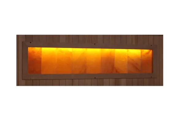 Golden Designs 3-Person "Hotel Edition" Full Spectrum PureTech™ Near Zero EMF FAR Infrared Sauna with Himalayan Salt Bar | GDI-8030-H3