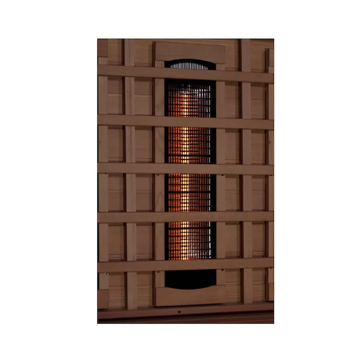 Golden Designs 6-Person Full Spectrum PureTech™ Near Zero EMF FAR Infrared Sauna with Himalayan Salt Bar (Canadian Hemlock)