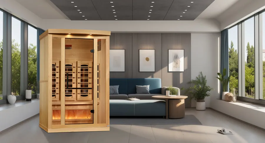 Golden Designs "Reserve Edition" 2-Person Full Spectrum PureTech™ Near Zero EMF Infrared Sauna with Himalayan Salt Bar | GDI-8020-03