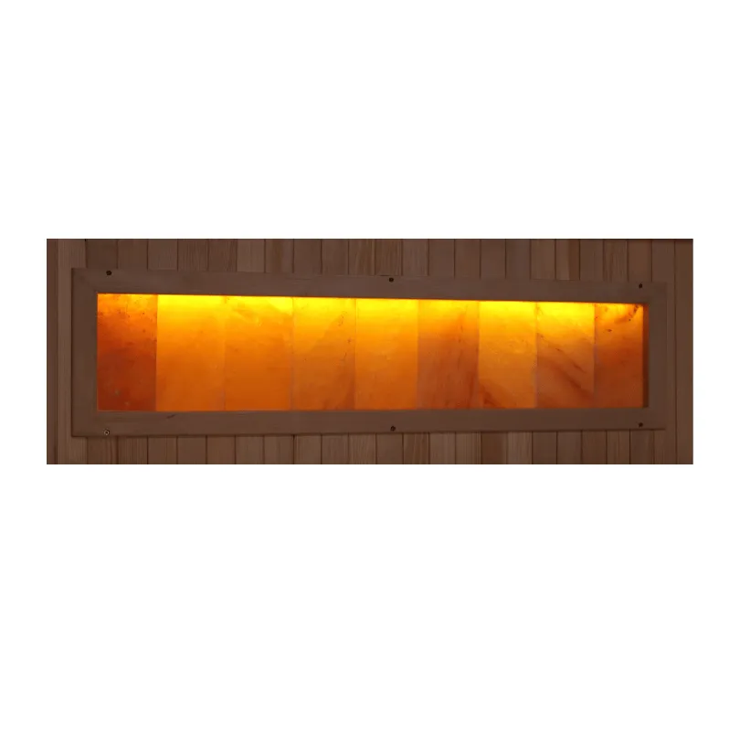 Golden Designs "Reserve Edition" 6-Person Full Spectrum PureTech™ Near Zero EMF FAR Infrared Sauna with Himalayan Salt Bar & Canadian Hemlock | GDI-8260-01