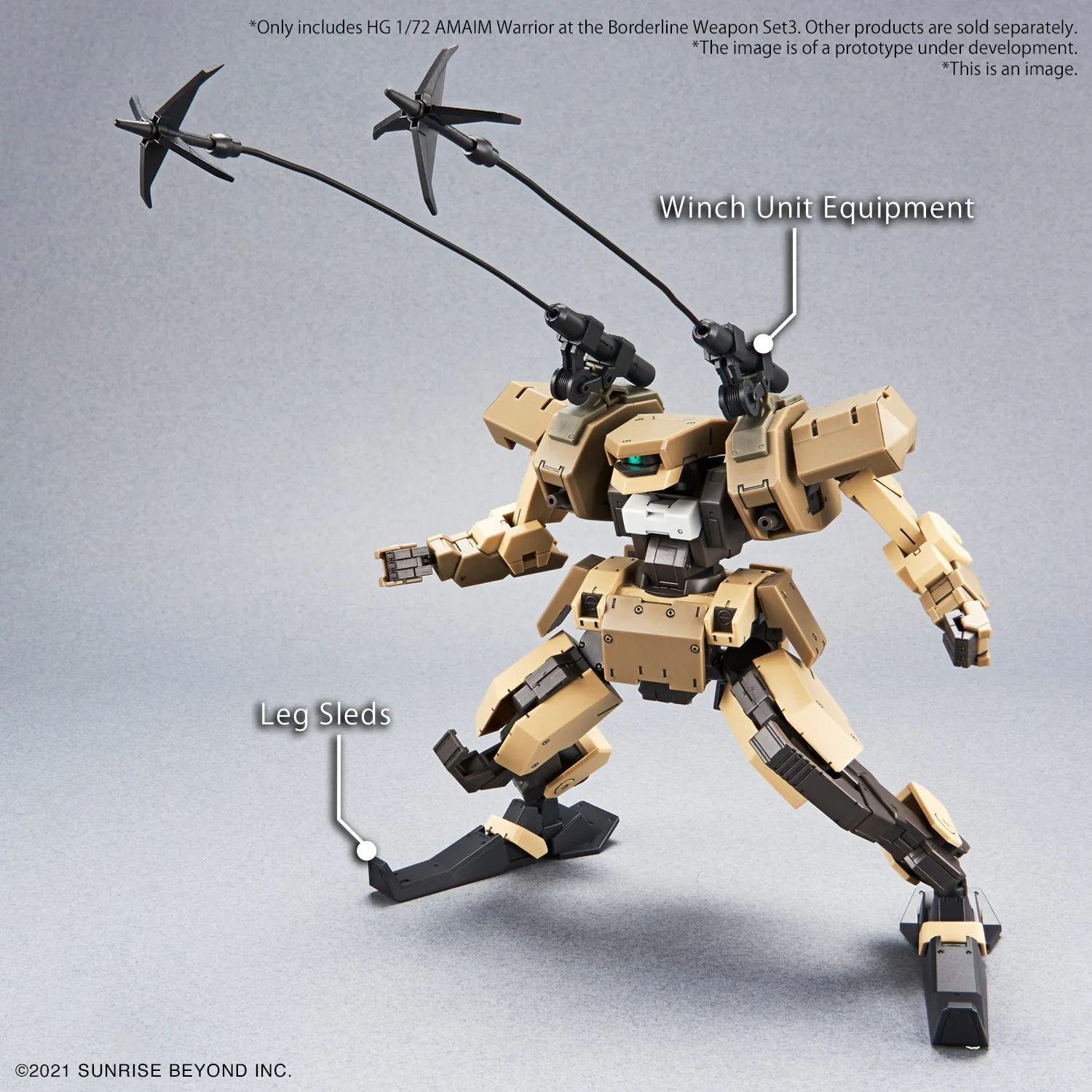 HG Amaim Warrior at the Borderline Weapon Set 3 Kyoukai Senki 1/72
