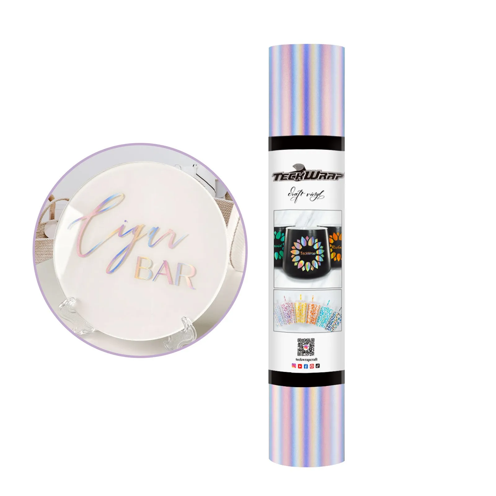 Holographic Rainbow Craft Vinyl