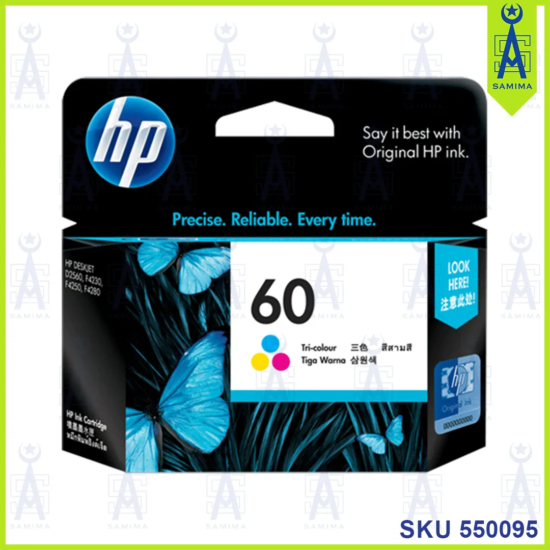 HP 60 COLOUR INK CARTRIDGE