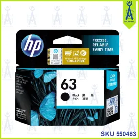 HP 63 BLACK CARTRIDGE