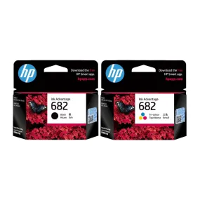 HP 682 Original Ink Advantage Cartridge [Tri-color/Black]