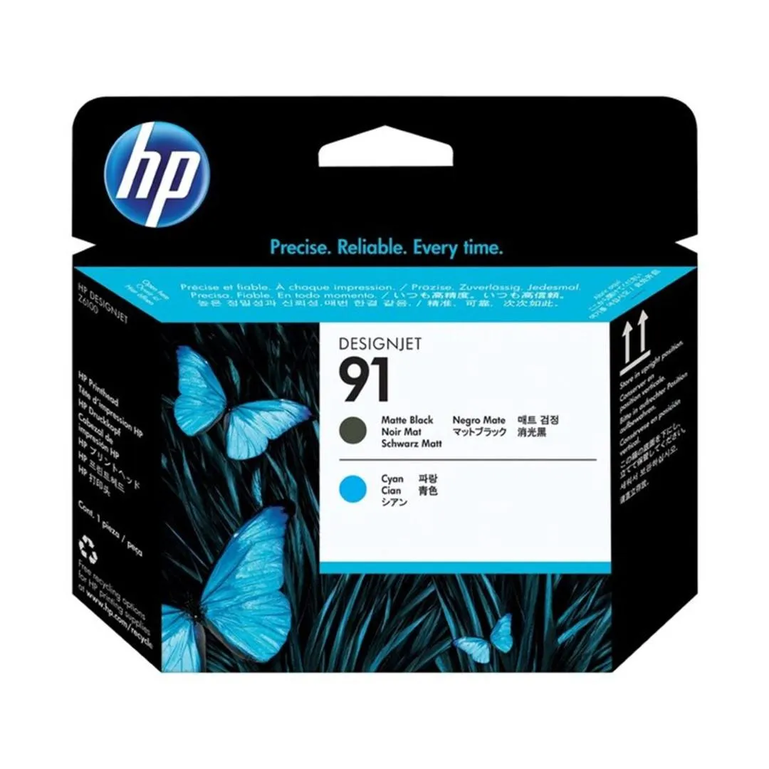 HP 91 Original Printhead - Matte Black and Cyan C9460A