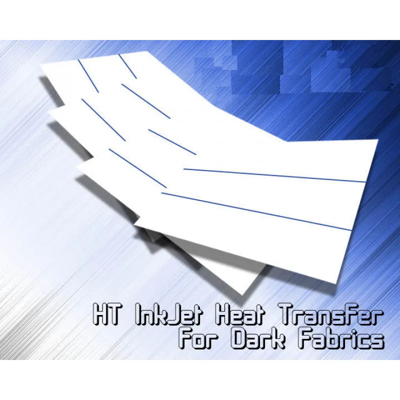 HT-Inkjet Heat Transfer Paper For Black & Dark Fabrics 8.5"x11" (10 Sheets)