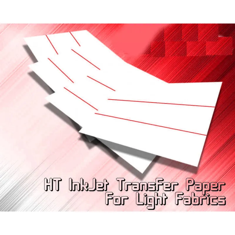 HT-Inkjet Heat Transfer Paper White & Light Fabrics 8.5" x 11" (10 Sheets)