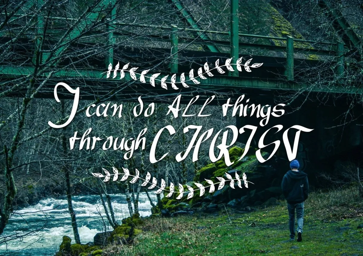 I Can Do All Things Through Christ Wall Art Canvas Print - Christian Canvas Wall Art