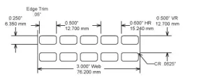 Identco TTL101-411-10 .50x.25 Matte Tan Polyimide Thermal Transfer Labels