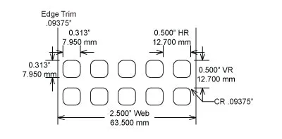 Identco TTL111-451-10 .3125x.3125 ESD Semi-Gloss White Polyimide Thermal Transfer Labels