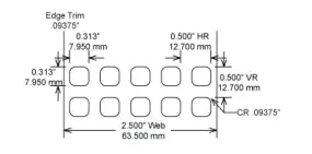 Identco TTL111-451-10 .3125x.3125 ESD Semi-Gloss White Polyimide Thermal Transfer Labels
