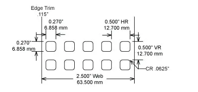 Identco TTL113-700-10 .27x.27 Gloss White Polyester Thermal Transfer Labels