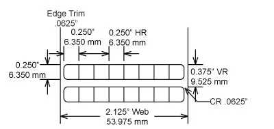 Identco TTL124-403-10 .25x.25 Gloss White Polyimide Thermal Transfer Labels