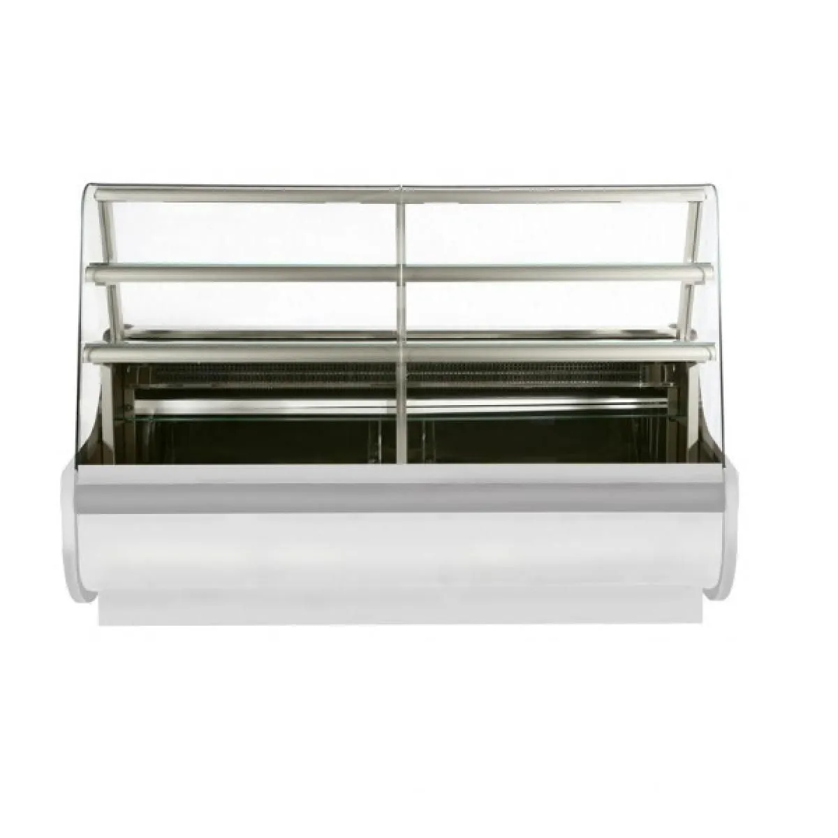 Igloo Beta Curved Glass Patisserie Serveover Counter White 1605mm Wide - BETA160W