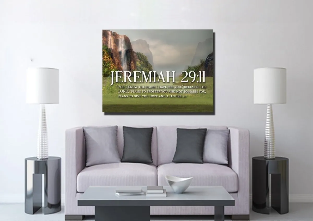 Jeremiah 2911 Kjv #6 Bible Verse Canvas Wall Art - Christian Canvas Wall Art