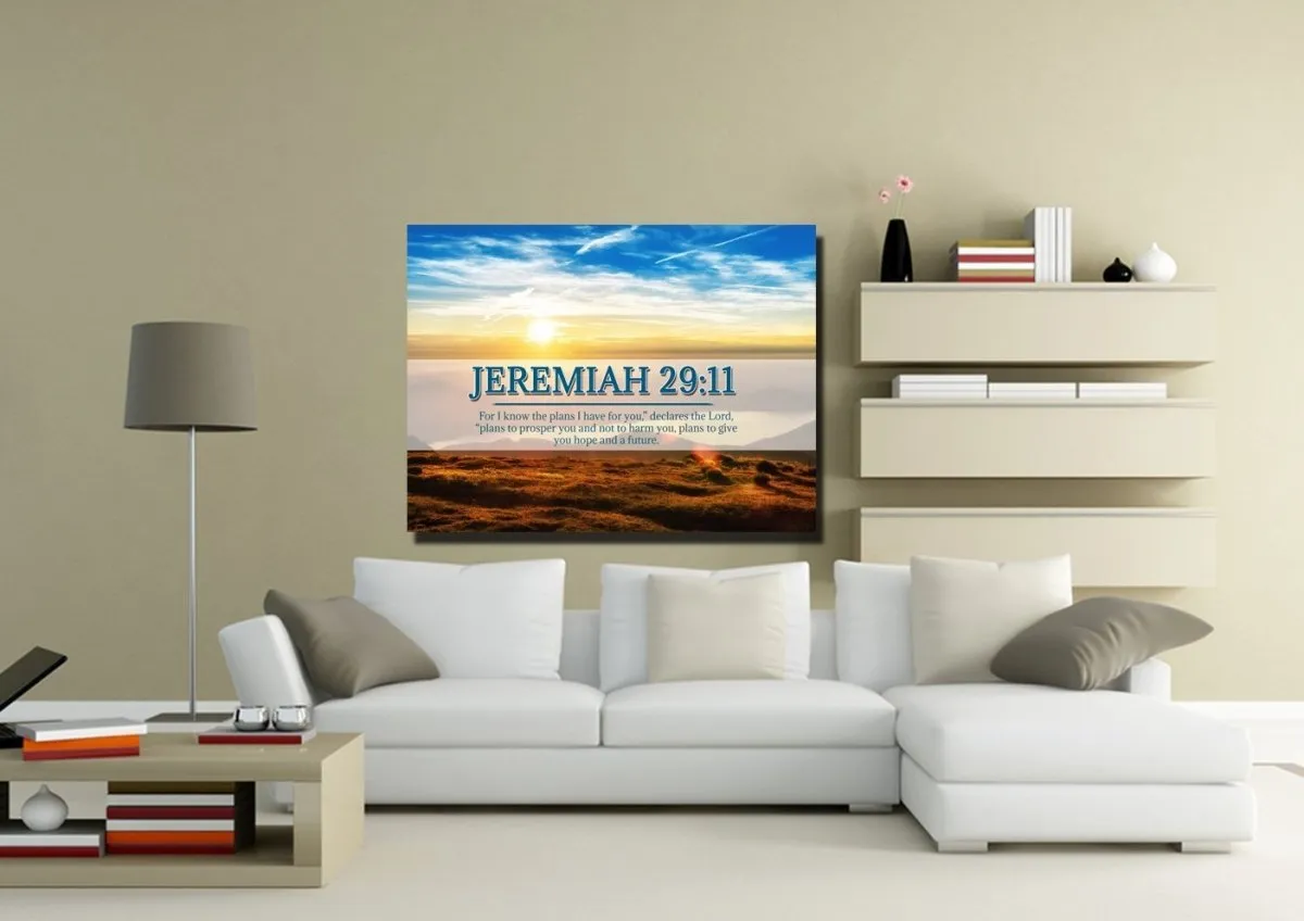 Jeremiah 2911 Niv #13 Bible Verse Canvas Wall Art - Christian Canvas Wall Art