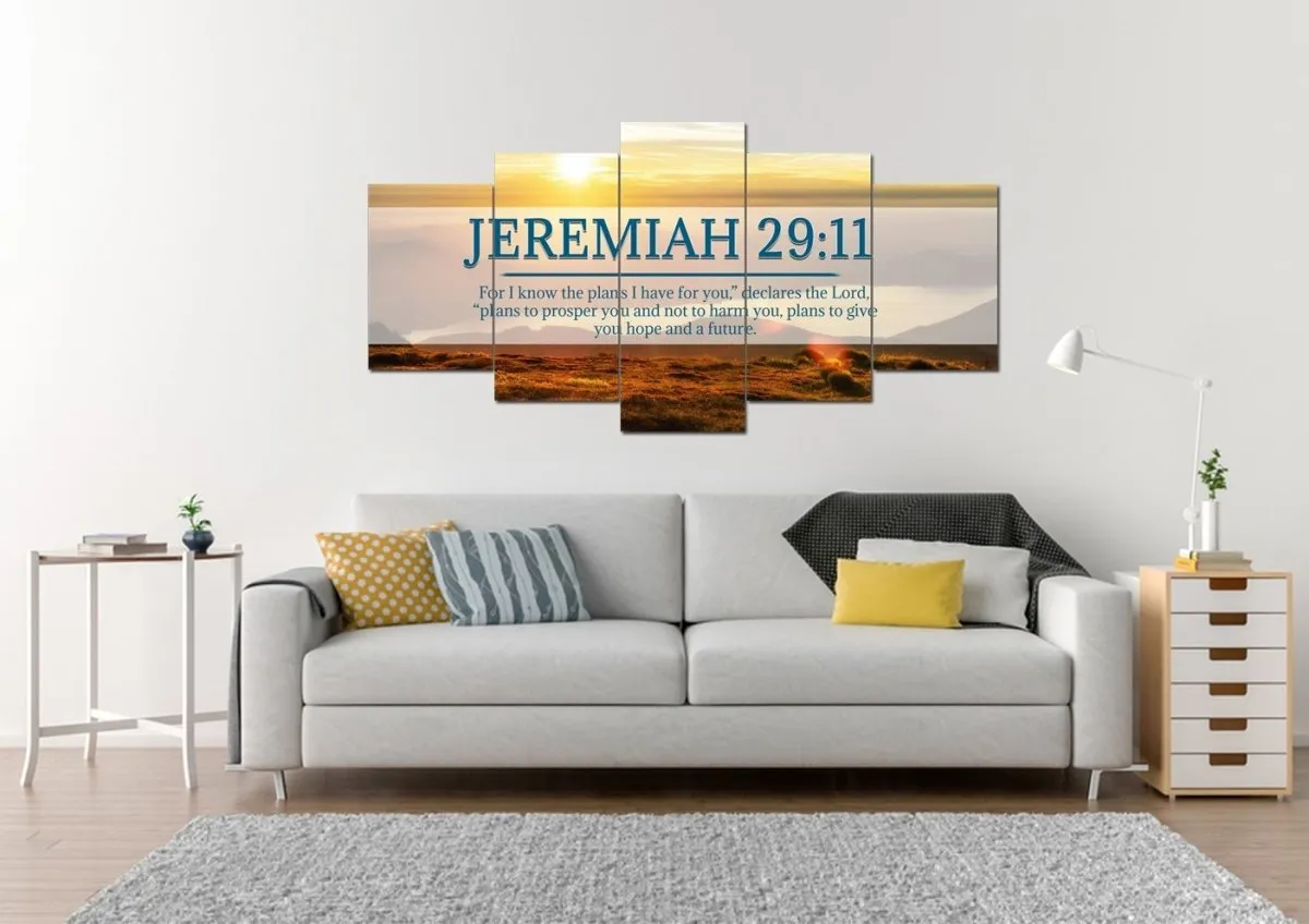 Jeremiah 2911 Niv #13 Bible Verse Canvas Wall Art - Christian Canvas Wall Art
