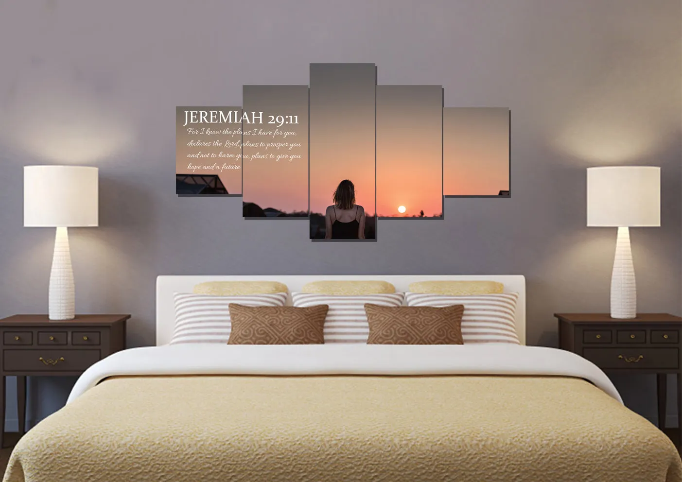 Jeremiah 2911 Niv #7 Bible Verse Canvas Wall Art - Christian Canvas Wall Art