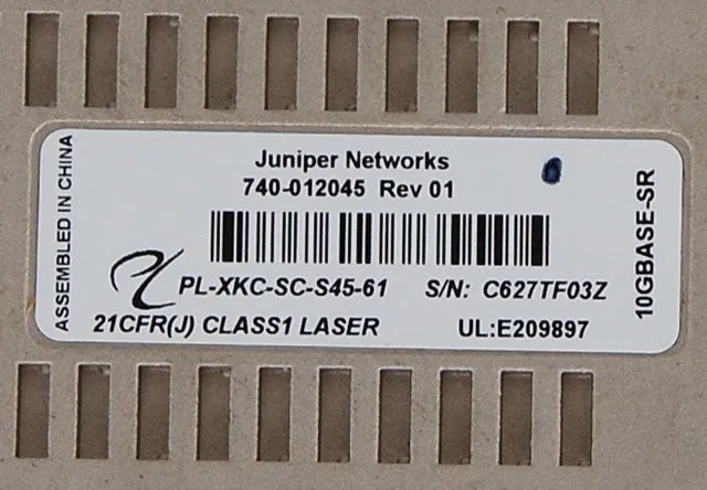 Juniper 10GBASE-SR 850nm 300M Transciever Module XENPAK-1XGE-SR-A