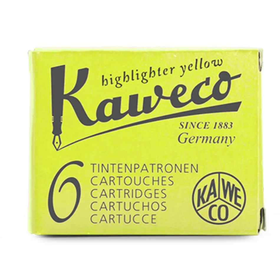 Kaweco Ink Cartridges - Glowing Yellow