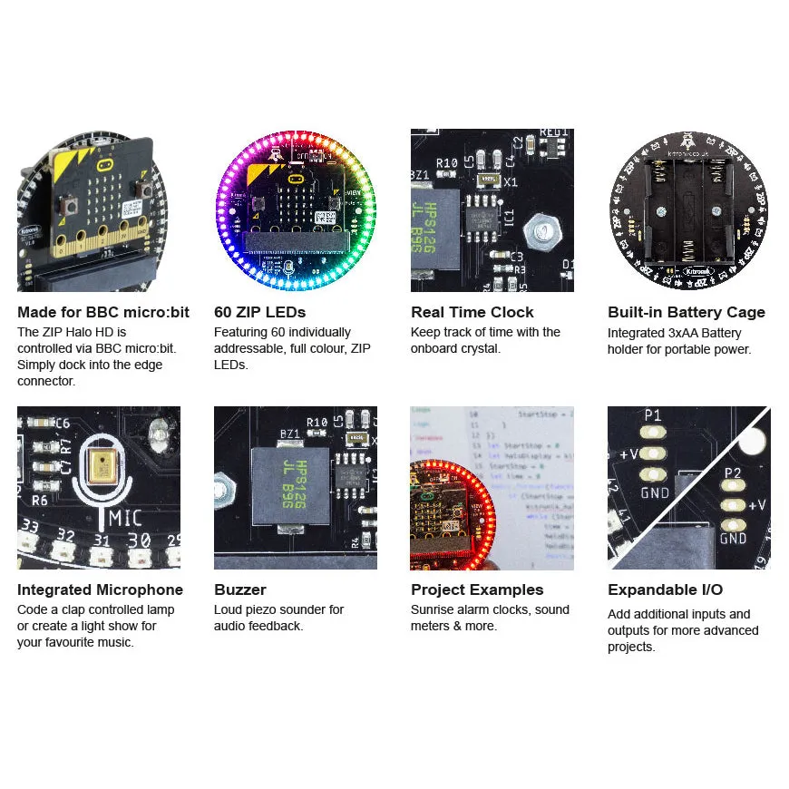 Kitronik ZIP Halo HD for micro:bit